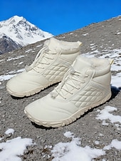 economico Stivali di neve e inverno-scarpe da trekking sulla neve impermeabili da donna con calzata larga – scarpe invernali calde e antiscivolo per passeggiate sulla neve, trekking, campeggio e viaggi con tempo freddo