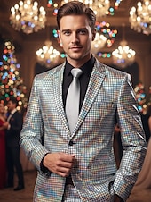 levne Vánoční doplňky-Pánská vánoční saténová kravata, dostupná v několika barvách, ideální pro sváteční večírky a zvláštní příležitosti, polyesterový materiál