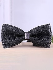 Недорогие Мужские украшения-мужской галстук-бабочка с кристаллами на Рождество, разноцветный, праздничный стиль, с узором из страз и бусин, идеально подходит для праздничных вечеринок и официальных мероприятий