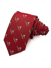 זול עניבות ועניבות פרפר לגברים-עניבות חג המולד לגברים, דוגמאות חגיגיות, משבצות אדומות וירוקות, פתיתי שלג, מוכנות למתנה, עיצובים רבים למסיבות חג המולד וללבוש משרדי