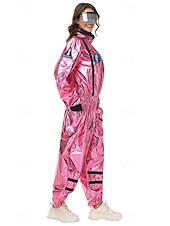 halpa Ammatti ja univormupuvut-Hieno puku Jumpsuit-trikoot Univormu Astronautti Galaxy-tyttö Cosplay-asu Metalli Aikuisten Naisten Halloween Karnevaali Juhla Suoritus Pukeudu