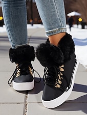 Недорогие Женские кроссовки-женские красные кеды из искусственного меха — тёплая зимняя обувь на шнуровке с мягкой подкладкой, повседневная рождественская обувь для отдыха на природе и уличного стиля