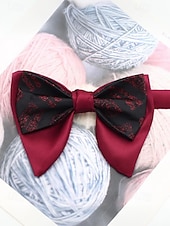 levne Svatba ACC-Pánský motýlek, vánoční barvy, stylový a elegantní, ideální pro formální události a sváteční setkání