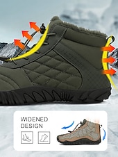 economico Stivali di neve e inverno-scarpe da trekking sulla neve impermeabili da donna con calzata larga – scarpe invernali calde e antiscivolo per passeggiate sulla neve, trekking, campeggio e viaggi con tempo freddo
