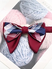 levne Svatba ACC-Pánský motýlek, vánoční barvy, stylový a elegantní, ideální pro formální události a sváteční setkání