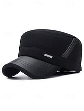 Χαμηλού Κόστους Ανδρικά καπέλα-Ανδρικό χειμερινό καπέλο από πολυεστέρα με πτυσσόμενα αυτιά, κομψό και ζεστό, ιδανικό για κρύο καιρό σε εξωτερικούς χώρους