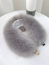 levne Dámské šátky-Dámský vánoční šátek s umělou kožešinou, měkký a útulný, dostupný v červené, bílé a několika dalších barvách – perfektní vánoční dárek