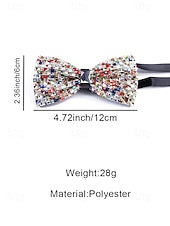 Недорогие Мужские украшения-мужской галстук-бабочка с кристаллами на Рождество, разноцветный, праздничный стиль, с узором из страз и бусин, идеально подходит для праздничных вечеринок и официальных мероприятий