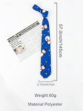 preiswerte Krawatten &amp;amp; Fliegen für Herren-Weihnachtskrawatte für Herren aus Polyester mit Weihnachtsmann-, Schneemann- und weihnachtlichen Motiven – festliche, verstellbare Fliege für Weihnachtsfeiern und festliche Anlässe