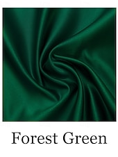 preiswerte Bodenlänge-A-Linie Bodenlang Knöchellänge Partykleid Cocktailkleid Kurzarm Schulterfrei Elegant Minimalistisch Formell Hochzeitsgast Satin Brautmutterkleid mit Einfarbig