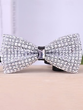 Недорогие Мужские украшения-мужской галстук-бабочка с кристаллами на Рождество, разноцветный, праздничный стиль, с узором из страз и бусин, идеально подходит для праздничных вечеринок и официальных мероприятий