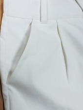 abordables pantalon cargo femme-Femmes Pantalons Cargo Chinos Streetwear Occasionnel Longueur complète Taille moyenne Uni Avec Poches Taille Élastique Confortable Non Elastique Quotidien Extérieur Vacances Blanche Été Printemps