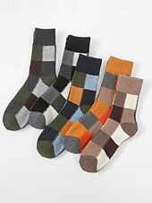 tanie Rękawiczki męskie-skarpetki męskie z mieszanki bawełny, zestaw 5 par, wiele opcji kolorystycznych i wzorów, wygodne i stylowe do noszenia na co dzień i zimą