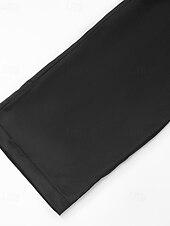 preiswerte weites Bein und hohe Taille-Damen Satinhosen Weites Bein Chinos Hosen Hose Streetwear Lässig Volle Länge Mittlere Taillenlinie Einfach Kordelzug Tasche Bequem Unelastisch Täglich Outdoor Schwarz Sommer Frühling Lässiger Schnitt