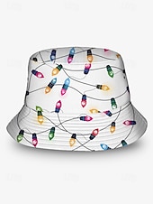 halpa Naisten hatut-Miesten jouluinen kalahattu - useita värejä, LED-valokuvio, polyesterimateriaalia, täydellinen juhla-asuihin ja juhliin