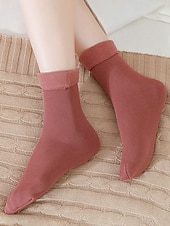 Недорогие Женские носки-Женские утолщенные термоноски - комплект из 4 пар, мягкие и теплые, идеально подходят для зимы, холодной погоды и в качестве подарка на праздники