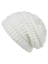 ieftine Pălării de damă-Căciulă tricotată pentru femei – disponibilă în mai multe culori, moale și elastică pentru o potrivire confortabilă, perfectă pentru iarnă și ținute casual.