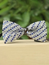 Недорогие Мужские украшения-мужской галстук-бабочка с кристаллами на Рождество, разноцветный, праздничный стиль, с узором из страз и бусин, идеально подходит для праздничных вечеринок и официальных мероприятий