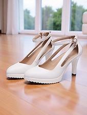  Klassiske damesko med spiss tå og høy hæl – stilige ankelreimsko som er komfortable for kontor, fester og formelle arrangementer