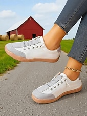 baratos Mulheres-Women's Comfortable Wide Fit Shoes – Stylish Casual Sneakers for Wide Feet, Perfect for Travel, Resort Shopping, Urban Sightseeing, Long Walks &amp; Everyday Wear