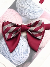 levne Svatba ACC-Pánský motýlek, vánoční barvy, stylový a elegantní, ideální pro formální události a sváteční setkání