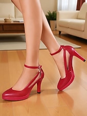  Klassiske damesko med spiss tå og høy hæl – stilige ankelreimsko som er komfortable for kontor, fester og formelle arrangementer