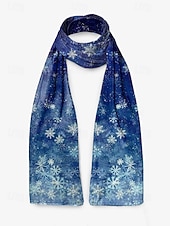 abordables Foulards pour femmes-Écharpe de Noël en velours pour femme - tissu doux et moelleux orné de multiples motifs festifs, idéale pour les fêtes et la mode hivernale