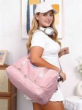 billiga Duffelväskor-Resväska i nylon för kvinnor - vattentät, flera färger, bagagerem, flera bärstilar, snygg och funktionell för resor och dagligt bruk