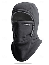 olcso Férfi kalapok-Férfi poliészter gyapjú símaszk és nyakmelegítő, szélálló, többszínű, ideális téli sportokhoz és szabadtéri tevékenységekhez