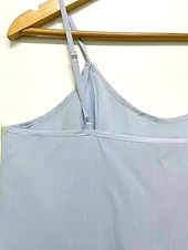 رخيصةأون فن وتصميم بلوزات-فستان كامي من الفيسكوز بأشرطة قابلة للتعديل للعطلات