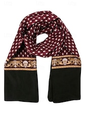 ieftine Cravate și papion pentru bărbați-Eșarfă bărbătească din poliester cu imprimeu floral paisley – design elegant, opțiuni multiple de culoare pentru ocazii formale și casual