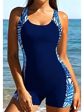 abordables Rash Guards de Una Pieza-Mujer Camiseta Protección Solar Surf Traje de surf de una pieza Traje de baño Tropical Bloqueo de color Cerrar con sujetador incorporado Acolchado extraíble Protección solar UV UPF50+ Utra ligero (UL)