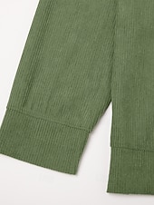 olcso Kordbársony pólók-Férfi Kordbársony Ing Henley ing Pólók Hosszú ujj Tömör szín Sima Divat Dizájn Alkalmi Begombol Henley Szabadtéri Hétköznapi Napi Ősz &amp; tél Minden évszak Retró piros Fekete Fehér Henley póló