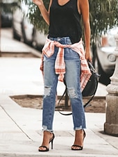 olcso Egyenes Szárú Nadrág-Női Nadrág Kényelmes leggings Egyenes Utcai sikk Alkalmi Teljes hossz Természetes Sima Zseb Izmos kellemes Vakáció Alkalmi Világos égszínkék Tengerészkék Fekete Ősz Normál