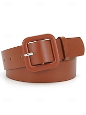 baratos Dia de São Patricio-Cinto feminino em couro sintético, diversas cores, ajuste regulável, perfeito para o Dia de São Patrício e para o dia a dia, acessório estiloso e versátil.