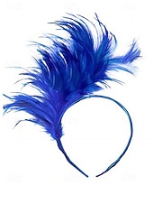 billiga Tillbehör-Kvinnors Mardi Gras fjäderöronband i flera färger livliga och roliga perfekta för karneval och maskeradtorer