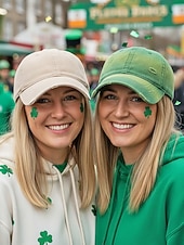 tanie Dzień Świętego Patryka-czapka baseballowa z bawełny z gradientem, unisex, ze zniszczonym wzorem, dostępna w wielu kolorach, idealna na dzień św. Patryka i do noszenia na co dzień