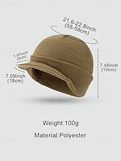 abordables Chapeaux pour hommes-Bonnet d'extérieur tricoté pour homme, disponible en plusieurs couleurs – chaud et confortable pour l'hiver et les activités de plein air