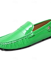 baratos Sapatos masculinos-Mocassins masculinos verdes, sapatos de condução leves e fáceis de calçar, mocassins casuais da moda para uso diário, festas e looks para o Dia de São Patrício.