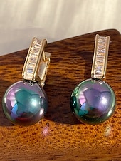 voordelige Huwelijk ACC-dames oorbellen van imitatieparels van legering - elegant ontwerp in meerdere kleuren, perfect voor bruiloften en dagelijks gebruik