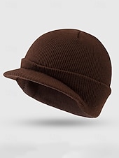 abordables Chapeaux pour hommes-Bonnet d'extérieur tricoté pour homme, disponible en plusieurs couleurs – chaud et confortable pour l'hiver et les activités de plein air