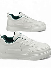  Мужские белые и зеленые повседневные кроссовки, легкие дышащие прогулочные туфли на мягкой подошве, стильные кроссовки в стиле стритвеар для повседневной носки и нарядов ко Дню Святого Патрика.