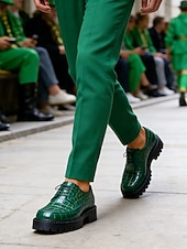 levne Pánské boty-Stylové pánské zelené ležérní tenisky – pohodlné, prodyšné provedení na Den svatého Patrika – ideální pro venkovní oslavy