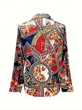 Χαμηλού Κόστους Επίσημες Μπλούζες-Γυναικεία Πουκάμισο Κομψή Σατέν Μπλούζα Μπλούζα Σουρωτά Κουρελού Κουμπιά Σκέτο Κομψό Βίντατζ κυρίες Μακρυμάνικο Κολάρο Πουκαμίσου Κανονικά μπλουζάκια Καθημερινά Δουλειά Αργίες Θαλασσί Καλοκαίρι Άνοιξη