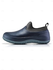  Damskie, zielone, wodoodporne, wsuwane buty zimowe z ciepłą, polarową podszewką – wytrzymałe, antypoślizgowe buty do ogrodu i chodzenia na świeżym powietrzu