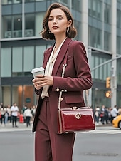 Χαμηλού Κόστους Τσάντες χιαστί-Γυναικεία τσάντα χειρός από λουστρίνι – κομψό καπιτονέ σχέδιο, έτοιμη για γάμο και μετακινήσεις, για πολλαπλές περιστάσεις με χρυσό λουράκι αλυσίδας