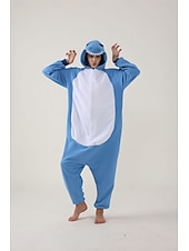 billige Dyrekostyme-Kigurumi-pysjamas Gruppekostyme Onesie-kostyme Dyremønster Drage fantasi Varm Behagelig Med hette Fleece Voksne Herre Dame Unisex Halloween Karneval Fest Ytelse homewear Kle deg opp