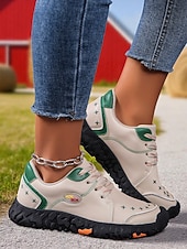 preiswerte Damen-Sneaker-Lässige Damen-Sneaker zum Schnüren – bequeme Schuhe mit strukturierten Ziernähten, ideal für Spaziergänge im Freien, tägliche Besorgungen, Brunch-Verabredungen und Ausflüge aufs Land.