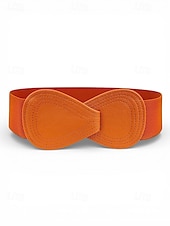 billiga Tillbehör-Elastiskt polyesterbälte för kvinnor, i flera färger, bekvämt och töjbart, perfekt för St. Patricks Day och vardagsbruk