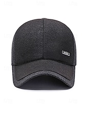 olcso Férfi kalapok-Férfi poliészter téli sapka összecsukható fülvédőkkel, több színben kapható – ideális hideg időjáráshoz és szabadtéri tevékenységekhez